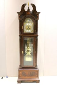 Ridgeway Centennial Limited Edition Mahogany Statue of Liberty Grandfather Clock