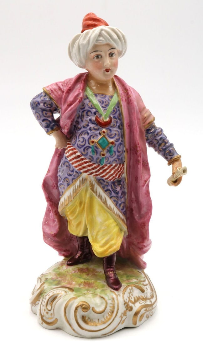 Antique German Hand Painted Porcelain Sculpture (1 of 7)