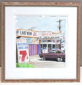 Ilkin Deniz (Turkish, b.1961) Watercolor