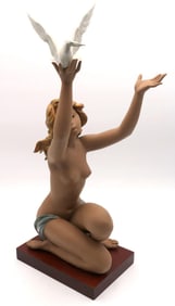 As Is, Lladro "Peace Offering" #3559 Porcelain Sculpture