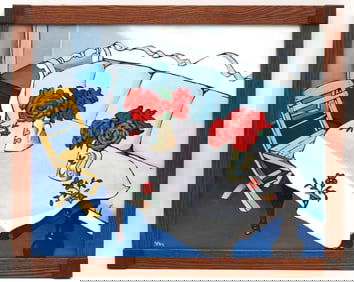 Ilkin Deniz (Turkish, b.1961) Acrylic Painting on Canvas