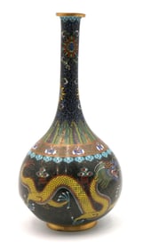 Vintage Chinese Cloisonne Dragon Vase