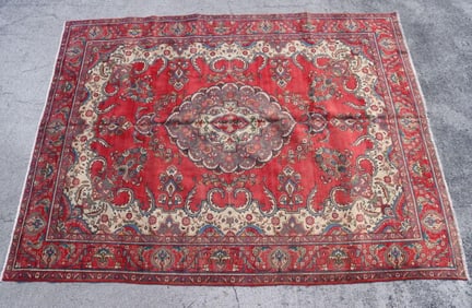 Persian 100% Wool Hand-Knotted Kerman Rug 12' x 9'