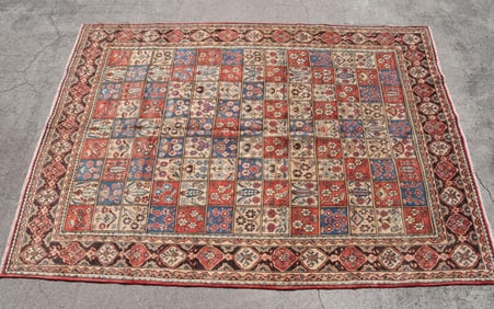 Persian 100% Wool Hand-Knotted Qum Rug 9' x 13'