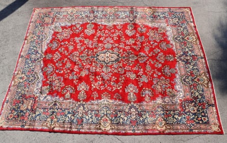 Persian 100% Wool Hand-Knotted Kerman Rug 13' x 10'