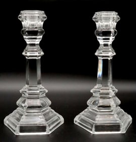 Vintage Tiffany & Co. Crystal Candlesticks