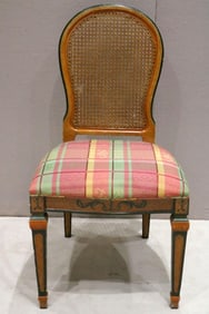 Vintage French Wicker Provincial Table Chair