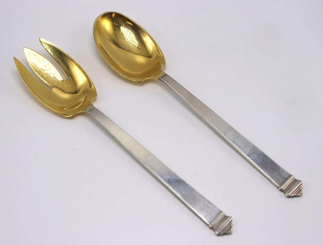 Tiffany & Co. "Hampton" Sterling Silver Salad Set (1 of 4)