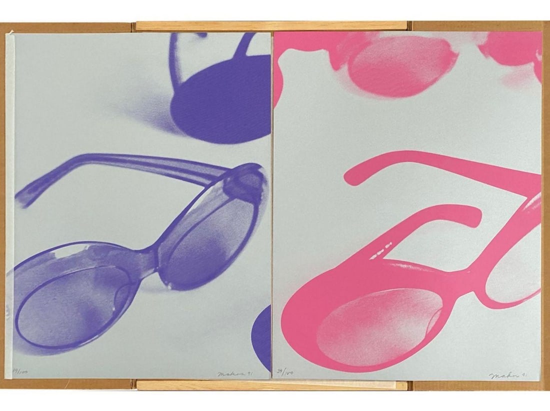 Christopher Makos (American, b.1948) "Makos Optical Affairs" Diptych Serigraphs (1 of 8)
