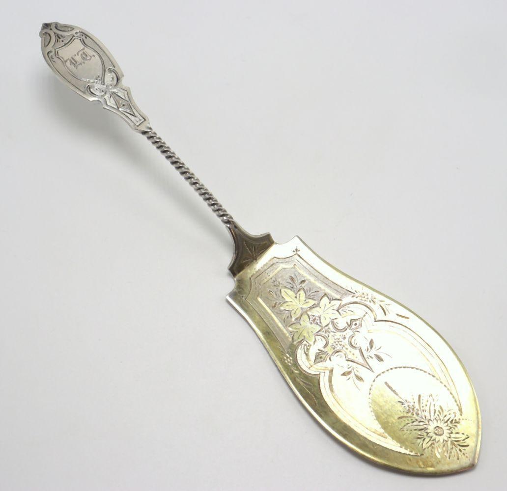 Antique William Gale & Son Sterling Silver Pie Server (1 of 4)