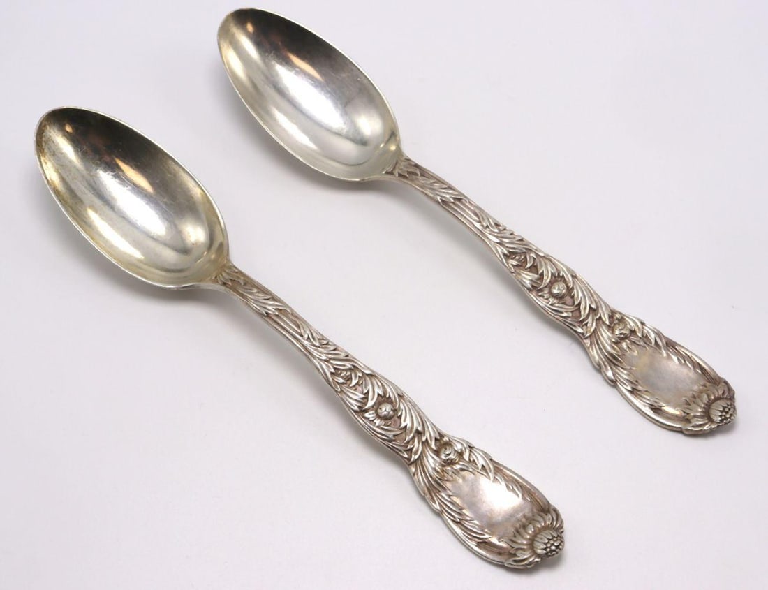Tiffany & Co. "Chrysanthemum" Sterling Silver Serving Spoons (1 of 7)