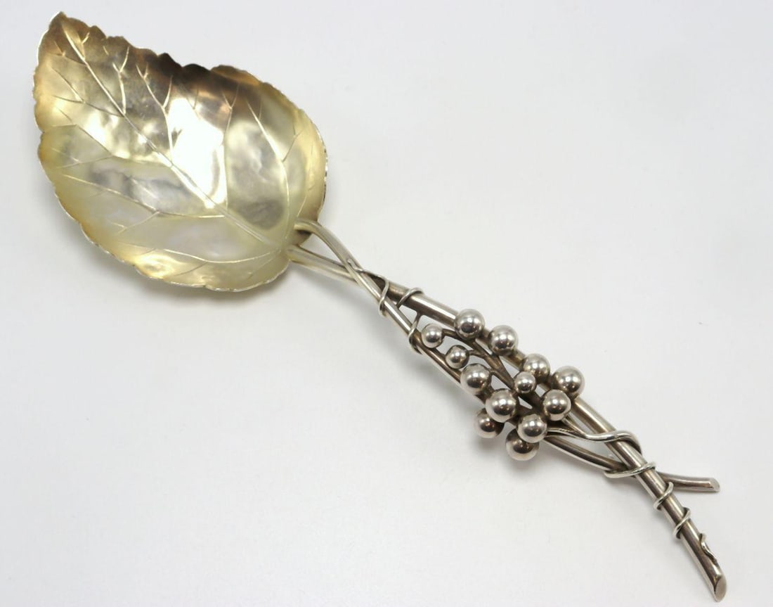 Antique Shiebler Sterling Silver Serving Spoon (1 of 4)