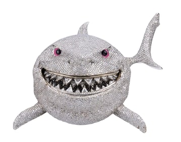 6ix9ine's "Bruce the Shark" 118.00ctw. Diamond Pendant