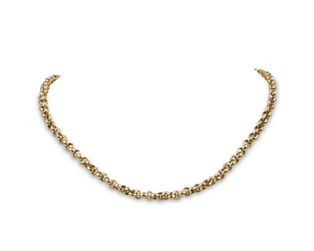 14Kt Yellow Gold Rolo Chain Necklace