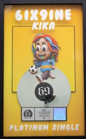6IX9INE, KIKA, RIAA Commemoration Platinum Award Plaque