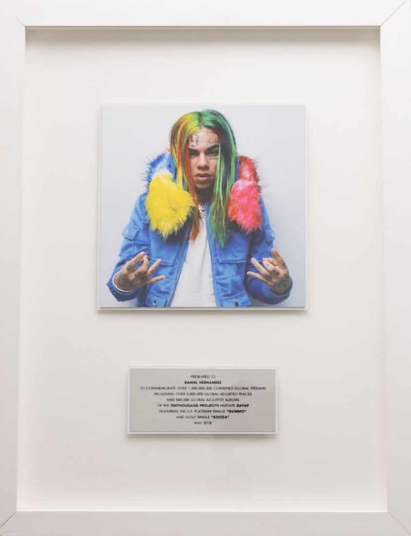 6IX9INE, DAY 69, RIAA Commemoration Award Plaque (1 of 4)