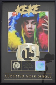 6IX9INE, KEKE, RIAA Commemoration Award Plaque
