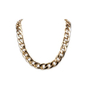 Yellow Tone Base Metal Necklace