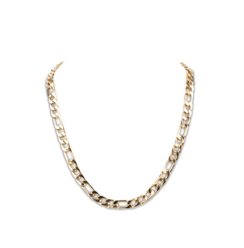 Yellow Tone Base Metal Necklace (1 of 4)