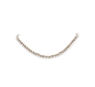 Base Metal and Rhinestone Necklace