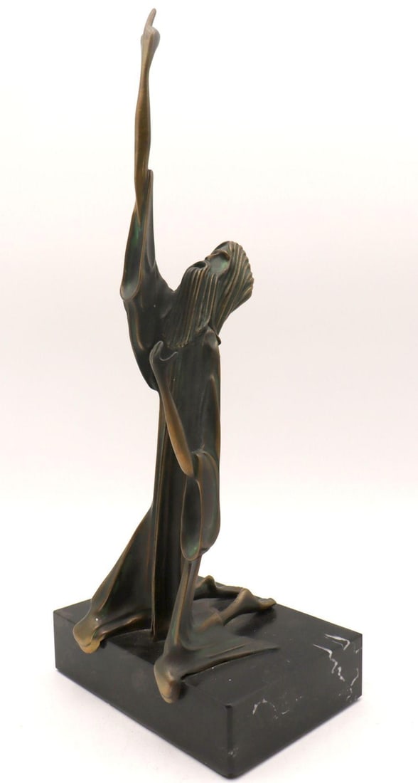 Tom Bennett (American, 1928-2016) "Moses" Bronze Sculpture: Tom Bennett (American, 1928-2016) "Moses" Limited Edition Bronze Sculpture. Measures approx. - 14 1/2" high x 5 3/4" wide. Numbered - 67/100. Dated 1974. Have a similar item to sell? C