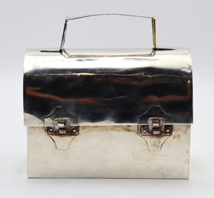 Vintage Cartier Sterling Silver Lunch Box