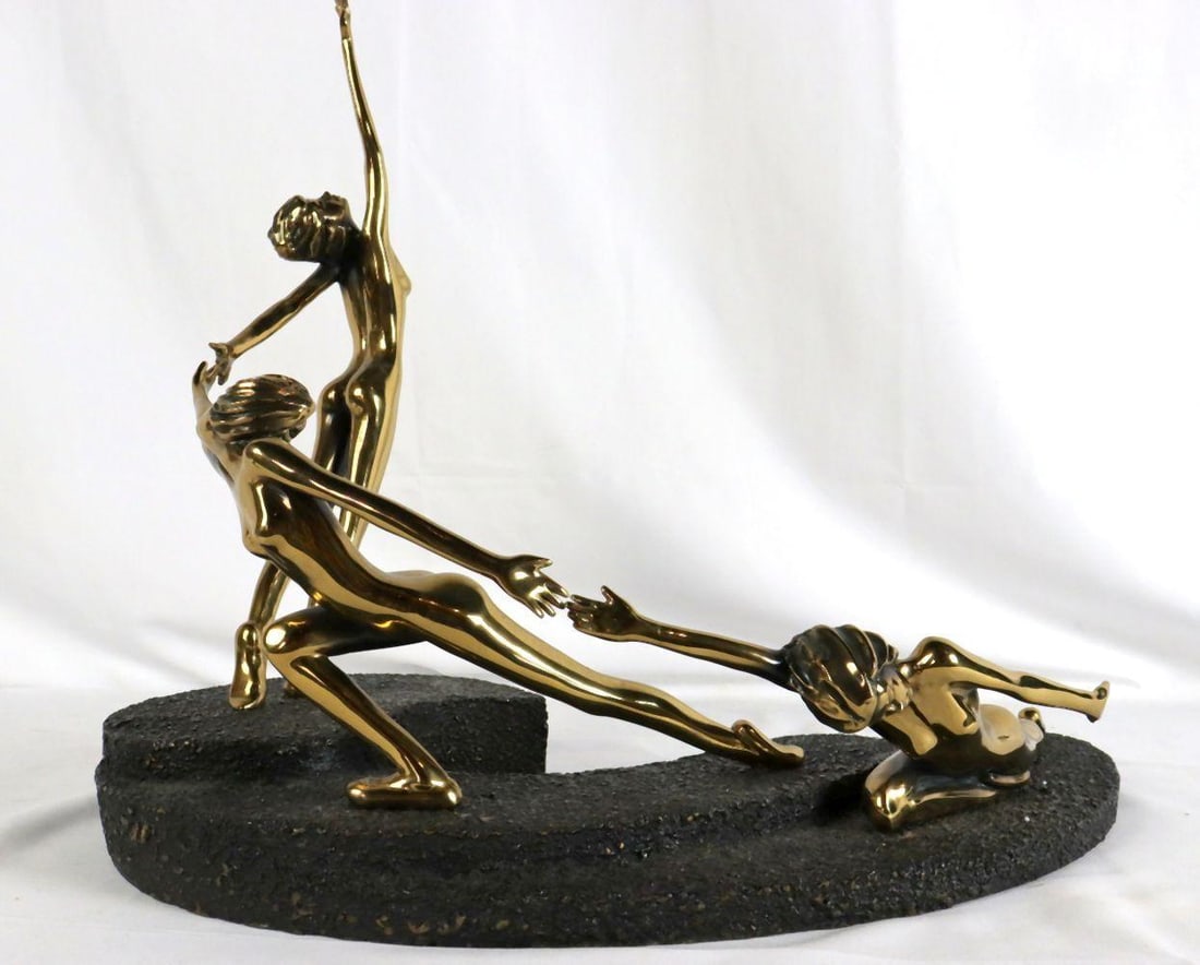 Tom Bennett (American, 1928-2016) Bronze Group Sculpture: Tom Bennett (American, 1928-2016) Limited Edition Bronze Group Sculpture. Measures approx. - 17 1/2" high x 20 3/4" wide. Numbered - 8/12. Have a similar item to sell? Contact us at info@m