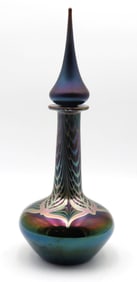 Stuart Abelman Iridescent Art Glass Decanter