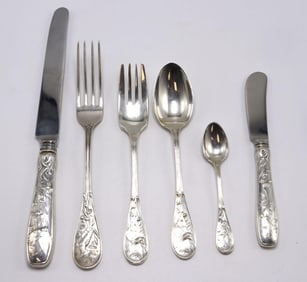 24 Pc. Tiffany & Co. "Audubon" Sterling Starter Set