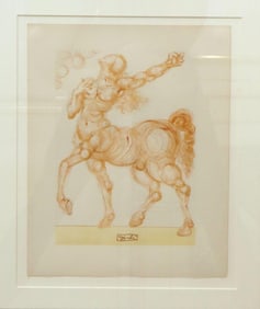 Salvador Dali "The Centaur" Woodcut
