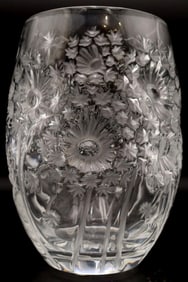 Lalique "Bucolique" Crystal Vase