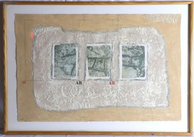 James Coignard Abstract Carborundum Etching