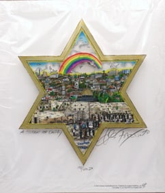 Charles Fazzino "A Star of Unity" 3-D Serigraph