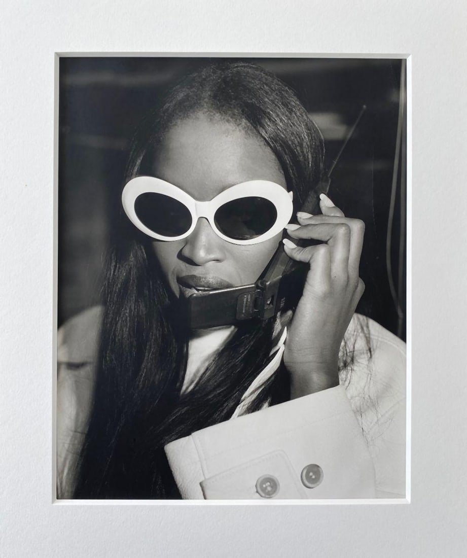 Bruce Weber (American, b.1946) "Naomi Campbell for Vogue Italia" Silver Gelatin Photography Print: Bruce Weber (American, b.1946) "Naomi Campbell for Vogue Italia" Silver Gelatin Photography Print. This original fine arts 1994 photograph of Naomi Campbell, photographed by Bruce Weber for th