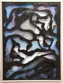 Jim Ceravolo 3-D Abstract Acrylic on Canvas