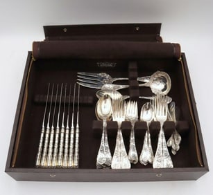 59 Pc. Durgin, Gorham "Dauphin" Sterling Silver Flatware Set