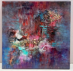 Tia Crystal "Bangkok" Mixed Media on Board