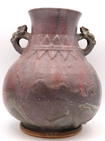 Chinese Han Style Porcelain Hu Form Vase