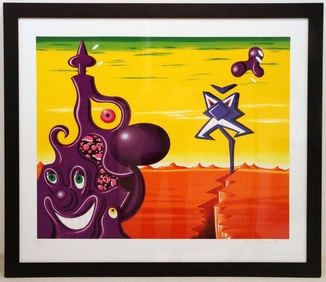 Kenny Scharf (American, b.1958) "Sajipe Krake Joujesh" Screenprint