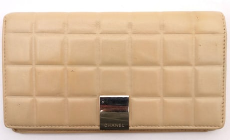 Chanel Quilted Leather Clutch Wallet