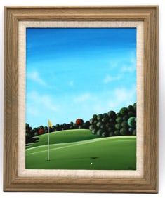 Ilkin Deniz (Turkish, b.1961) Acrylic Painting on Canvas