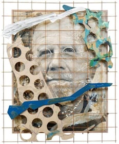 Jim Ceravolo "Chuck Close" Acrylic on Canvas