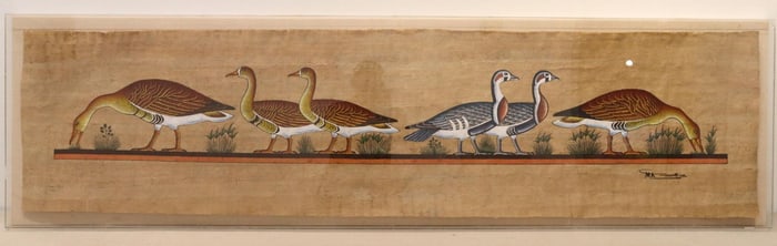 Large "Egyptian Papyrus" Painting Decor