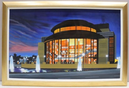 Ilkin Deniz (Turkish, b.1961) Acrylic Painting on Canvas