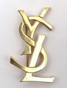 Yves Saint Laurent (YSL) Logo Brooch