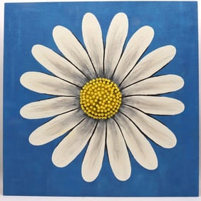 Daisy Papp "Daisy" Acrylic on Wood with Nail Heads