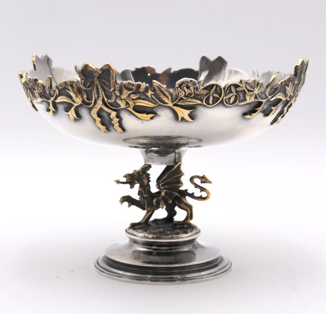 Rare Garrard & Co. English Silver Commemorative Tazza (1 of 8)