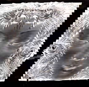 Lalique "Masque de Femme" Crystal Panel (1 of 9)