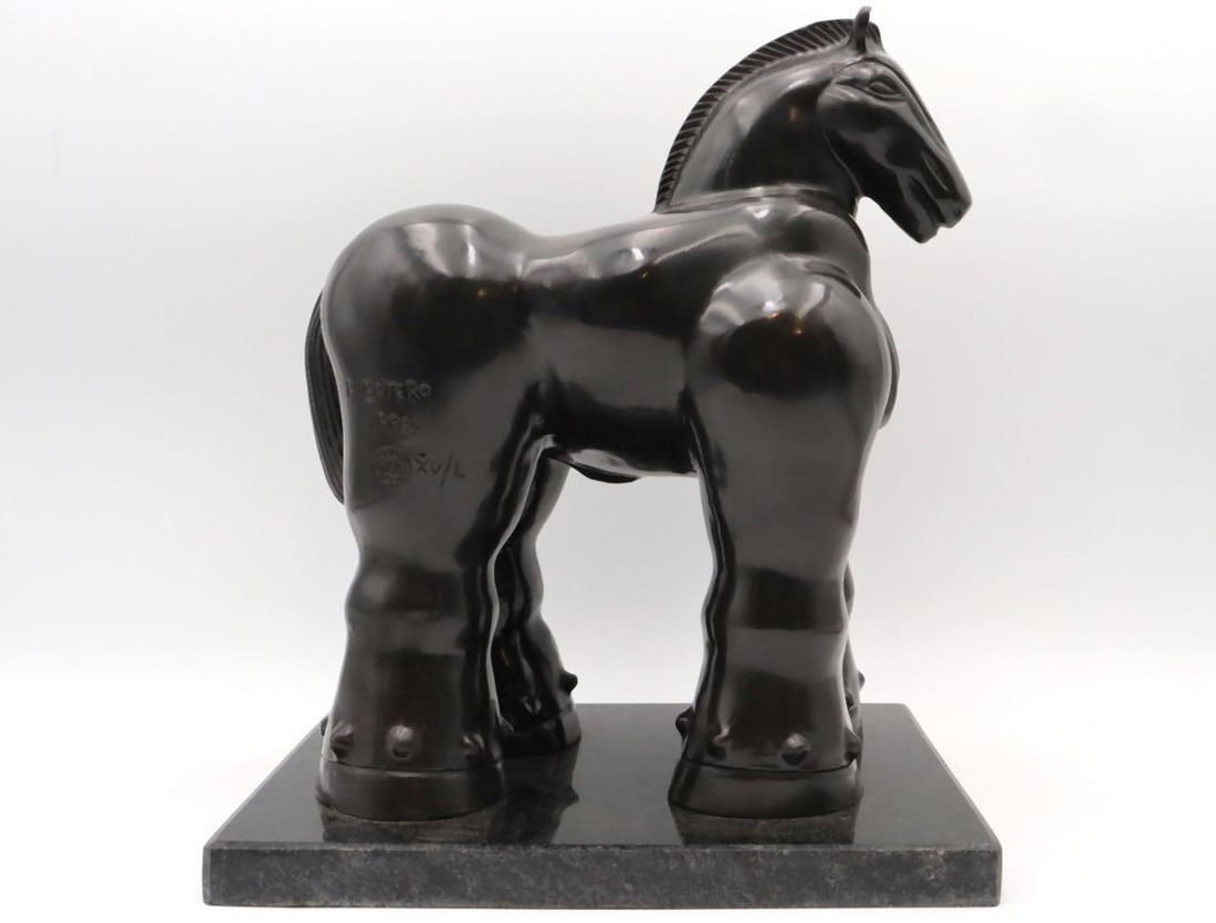 After Botero "Caballo" Bronze Horse Sculpture (1 of 7)