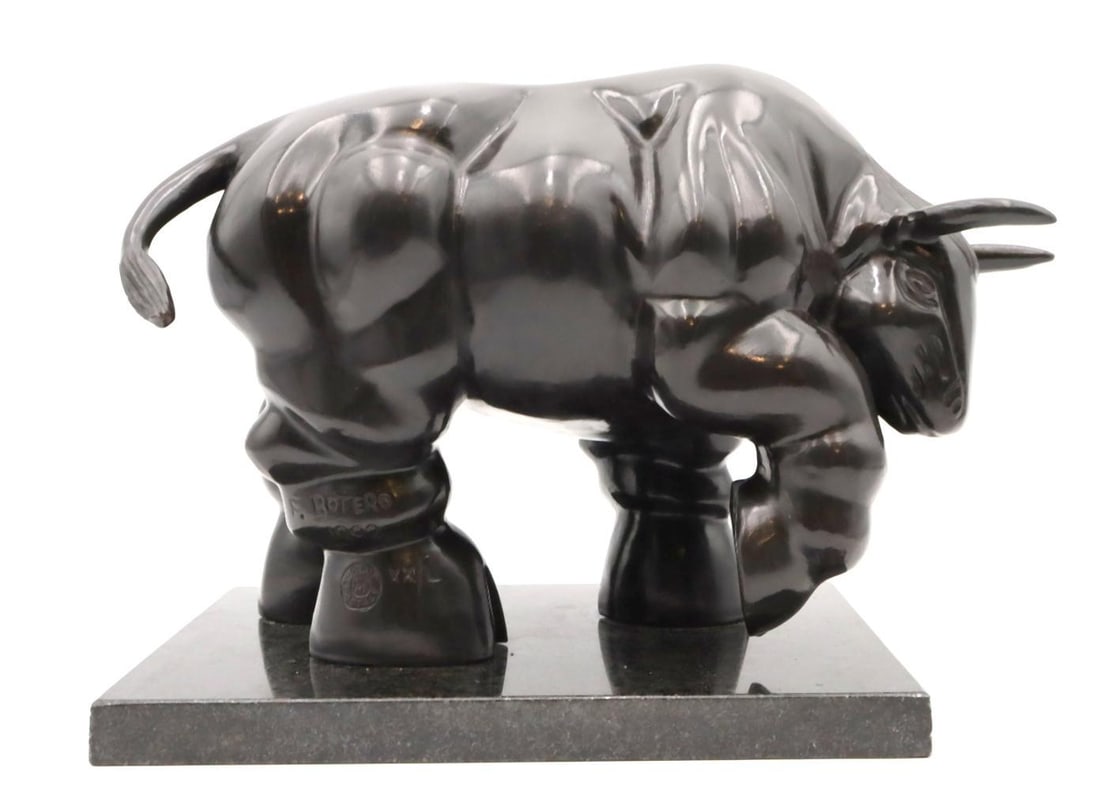 After Botero Bronze Bull Sculpture (1 of 7)